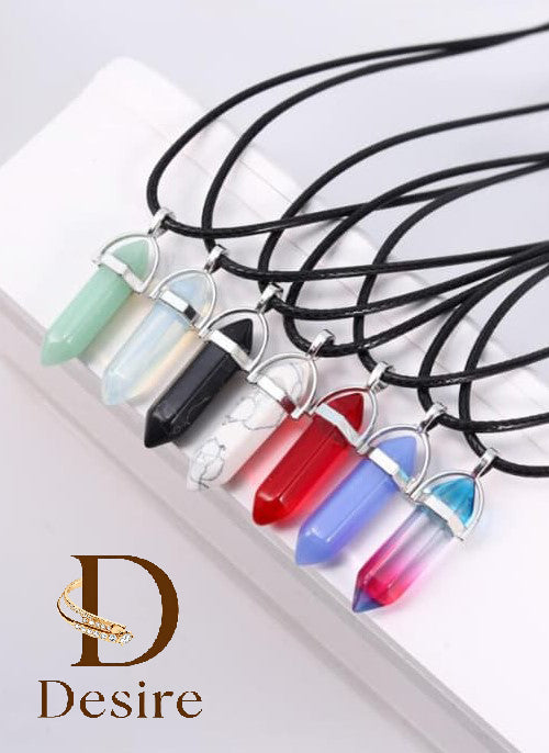 7pcs Men Geometric Pendant Necklace