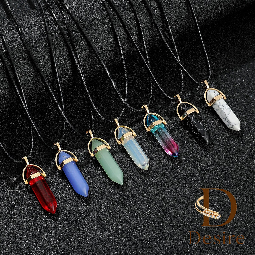7pcs Men Geometric Pendant Necklace