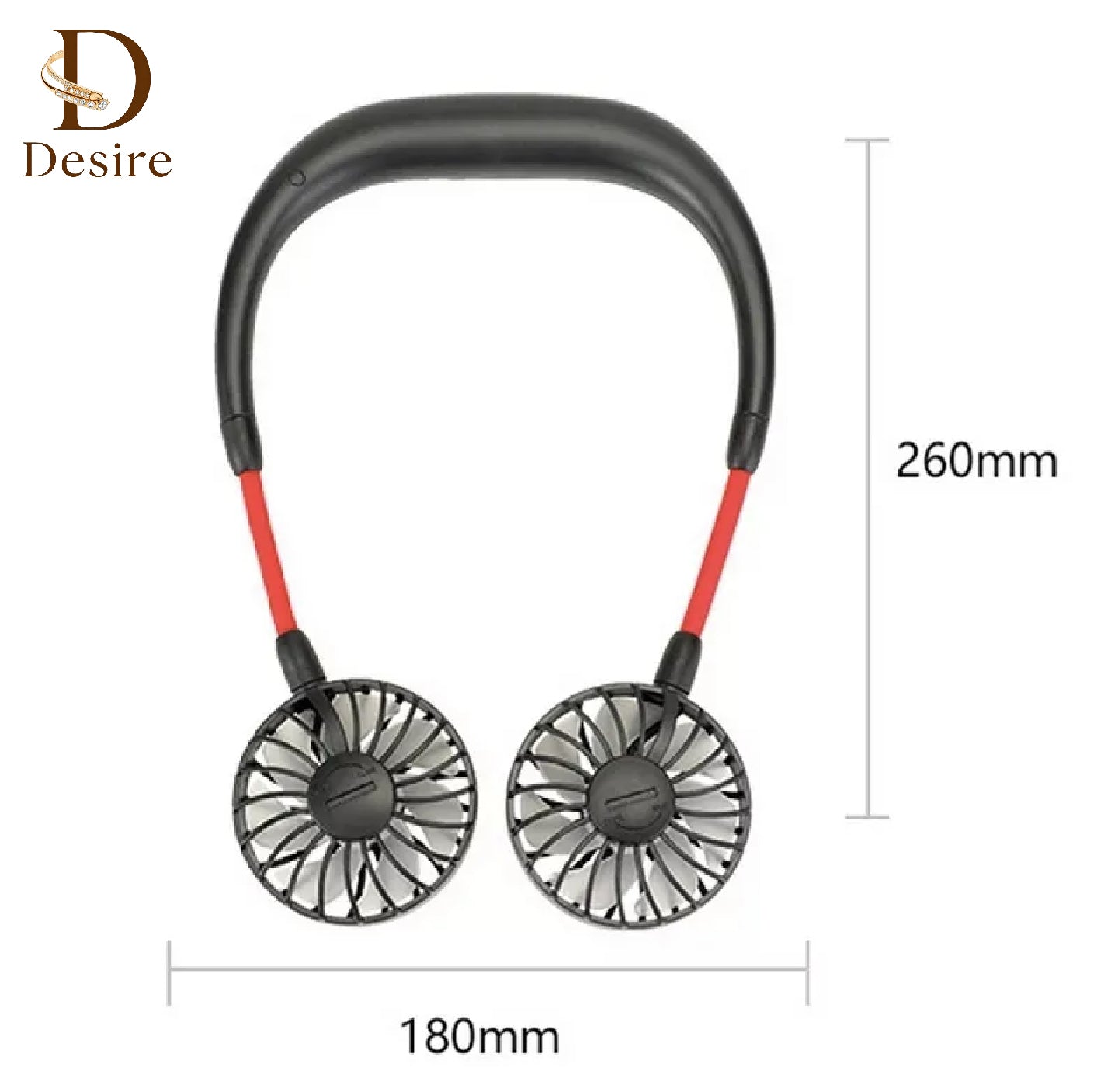 Rechargeable Portable Bladeless Neck Fan - USB Wearable Hands Free Fan, Neck Cooling Fans, Leafless Hanging Mini Neck Fan for Women Men Travel, Sports Outdoor