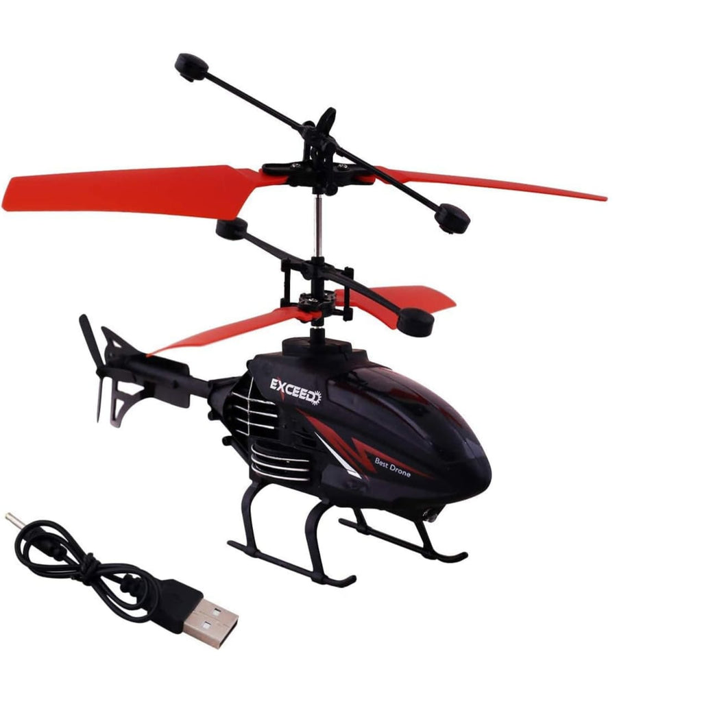 Hand Sensor Helicopter – Automatic Flying Toy with Induction Launcher